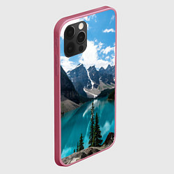 Чехол для iPhone 12 Pro Max КанадаБанф, цвет: 3D-малиновый — фото 2