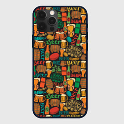 Чехол для iPhone 12 Pro Max Пиво Beer, цвет: 3D-черный