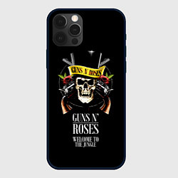 Чехол для iPhone 12 Pro Max Guns n roses, группа, цвет: 3D-черный