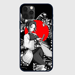 Чехол для iPhone 12 Pro Max Шинобу Кочо - бабочка, цвет: 3D-черный