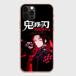 Чехол для iPhone 12 Pro Max Tanjiro Kamado - Demon Slayer, цвет: 3D-светло-розовый