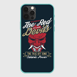 Чехол для iPhone 12 Pro Max Красный Дьявол, цвет: 3D-мятный