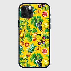 Чехол для iPhone 12 Pro Max Лето Фрукты, цвет: 3D-черный