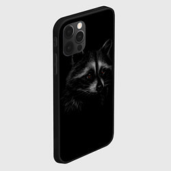 Чехол для iPhone 12 Pro Max Милаха енот, цвет: 3D-черный — фото 2