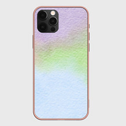 Чехол для iPhone 12 Pro Max Акварельный принт, цвет: 3D-светло-розовый