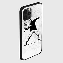 Чехол для iPhone 12 Pro Max BANKSY БУНТ RIOT БЭНКСИ, цвет: 3D-черный — фото 2