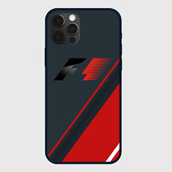 Чехол для iPhone 12 Pro Max F1 Большое лого, цвет: 3D-черный