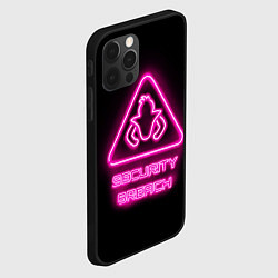 Чехол для iPhone 12 Pro Max Five Nights at Freddys: Security Breach лого, цвет: 3D-черный — фото 2