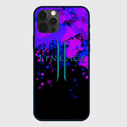 Чехол для iPhone 12 Pro Max Линейдж 2 Брызги, цвет: 3D-черный