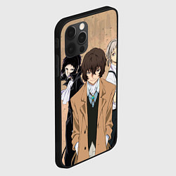 Чехол для iPhone 12 Pro Max Великий из бродячих псов, Дазай Осаму, Ацуши Накад, цвет: 3D-черный — фото 2