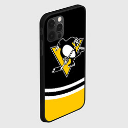 Чехол для iPhone 12 Pro Max Pittsburgh Penguins Питтсбург Пингвинз, цвет: 3D-черный — фото 2