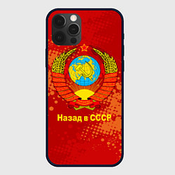 Чехол для iPhone 12 Pro Max Назад в СССР - Back in USSR, цвет: 3D-черный