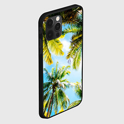 Чехол для iPhone 12 Pro Max Пальмы под солнцем, цвет: 3D-черный — фото 2