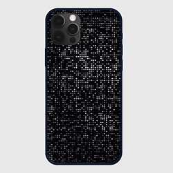 Чехол для iPhone 12 Pro Max Пиксельный паттерн Минимализм, цвет: 3D-черный