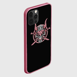 Чехол для iPhone 12 Pro Max Розовый Демон Самурай, цвет: 3D-малиновый — фото 2