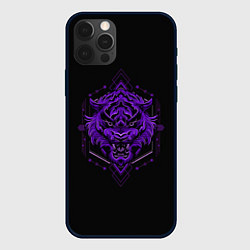 Чехол для iPhone 12 Pro Max Демон Тигр, цвет: 3D-черный