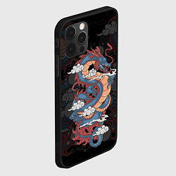 Чехол для iPhone 12 Pro Max ЯПОНСКИЙ ДРАКОН ЯПОНСКИЙ ЗМЕЙ, цвет: 3D-черный — фото 2