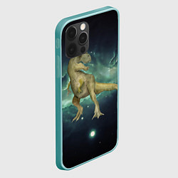Чехол для iPhone 12 Pro Max T-rex Динозавр, цвет: 3D-мятный — фото 2