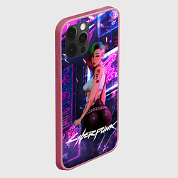 Чехол для iPhone 12 Pro Max Cyberpunk 18 Judy, цвет: 3D-малиновый — фото 2