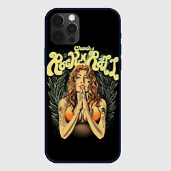 Чехол для iPhone 12 Pro Max Святой Рок-н-Ролл, цвет: 3D-черный