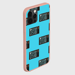 Чехол для iPhone 12 Pro Max ВИНТАЖНЫЕ ТЕЛЕВИЗОРЫ, цвет: 3D-светло-розовый — фото 2