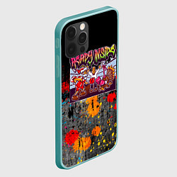 Чехол для iPhone 12 Pro Max Бокс Санты и Индюка, цвет: 3D-мятный — фото 2