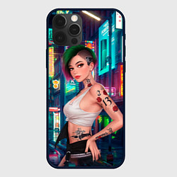 Чехол для iPhone 12 Pro Max Judy Cyberpunk2077 Киберпанк, цвет: 3D-черный