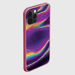 Чехол для iPhone 12 Pro Max Neon fashion pattern Wave, цвет: 3D-малиновый — фото 2