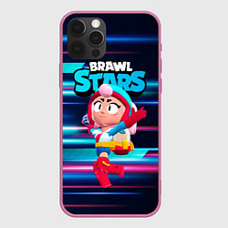 Чехол для iPhone 12 Pro Max JANET ДЖАНЕТ BRAWLSTARS, цвет: 3D-малиновый