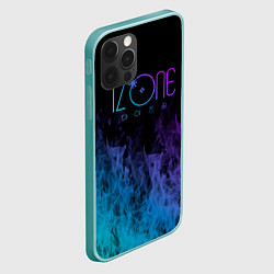 Чехол для iPhone 12 Pro Max Izone neon огонь, цвет: 3D-мятный — фото 2