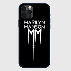 Чехол для iPhone 12 Pro Max Marilyn manson rock n roll, цвет: 3D-черный