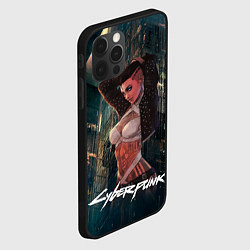 Чехол для iPhone 12 Pro Max VI ВИ CYBERPUNK2077, цвет: 3D-черный — фото 2