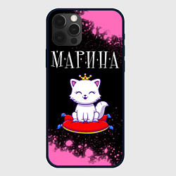 Чехол для iPhone 12 Pro Max Марина - КОШКА - Брызги, цвет: 3D-черный