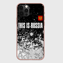 Чехол iPhone 12 Pro Max РОССИЯ - ГЕРБ This Is Russia Краска