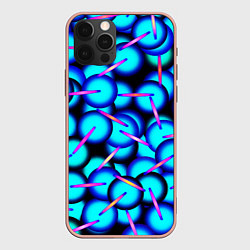 Чехол для iPhone 12 Pro Max ТЕКСТУРА ШАРОВ, цвет: 3D-светло-розовый