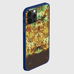 Чехол для iPhone 12 Pro Max Абстрактный,цветной графический узор, цвет: 3D-тёмно-синий — фото 2