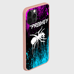 Чехол для iPhone 12 Pro Max The prodigy neon, цвет: 3D-светло-розовый — фото 2