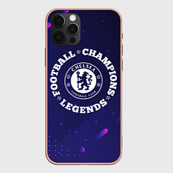 Чехол для iPhone 12 Pro Max Chelsea Легенды Чемпионы, цвет: 3D-светло-розовый