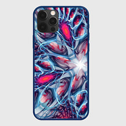 Чехол для iPhone 12 Pro Max Абстрактный экспрессивный красочный паттерн Abstra, цвет: 3D-тёмно-синий