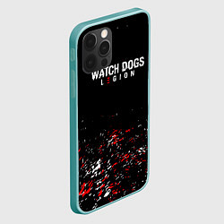 Чехол для iPhone 12 Pro Max Watch Dogs 2 Брызги красок, цвет: 3D-мятный — фото 2