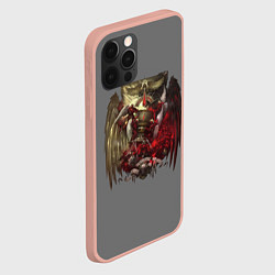Чехол для iPhone 12 Pro Max Blood Angels symbol, цвет: 3D-светло-розовый — фото 2