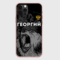 Чехол для iPhone 12 Pro Max Георгий Россия Медведь, цвет: 3D-светло-розовый