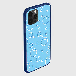 Чехол для iPhone 12 Pro Max В пузырях, цвет: 3D-тёмно-синий — фото 2