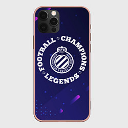 Чехол для iPhone 12 Pro Max Club Brugge Легенды Чемпионы, цвет: 3D-светло-розовый