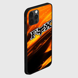 Чехол для iPhone 12 Pro Max FOX RACING - ФОКС СИЯНИЕ, цвет: 3D-черный — фото 2