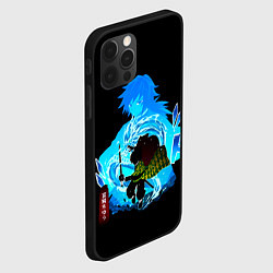 Чехол для iPhone 12 Pro Max Томиока Гию Клинок рассекающий демонов, цвет: 3D-черный — фото 2