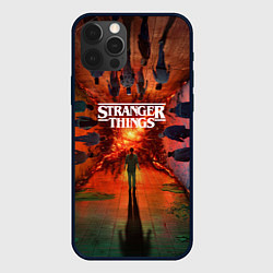 Чехол для iPhone 12 Pro Max Stranger Things 4 Измерения, цвет: 3D-черный