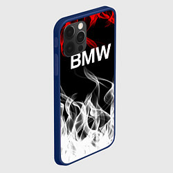 Чехол для iPhone 12 Pro Max Bmw надпись, цвет: 3D-тёмно-синий — фото 2