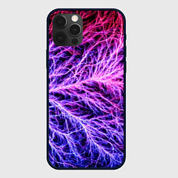 Чехол для iPhone 12 Pro Max Авангардный неоновый паттерн Мода Avant-garde neon, цвет: 3D-черный