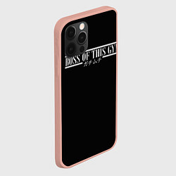 Чехол для iPhone 12 Pro Max Босс Качалки Иероглифы, цвет: 3D-светло-розовый — фото 2